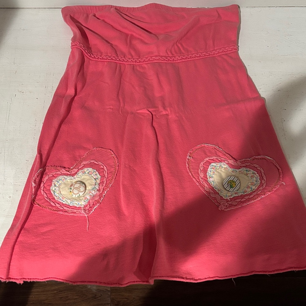 Scrapbook Pink Dress with Heart pockets
